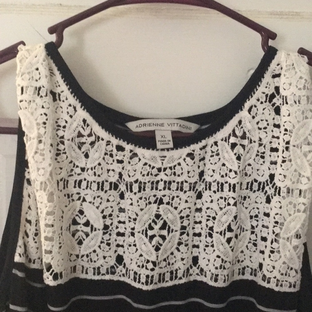 Black and white striped dress or cover up